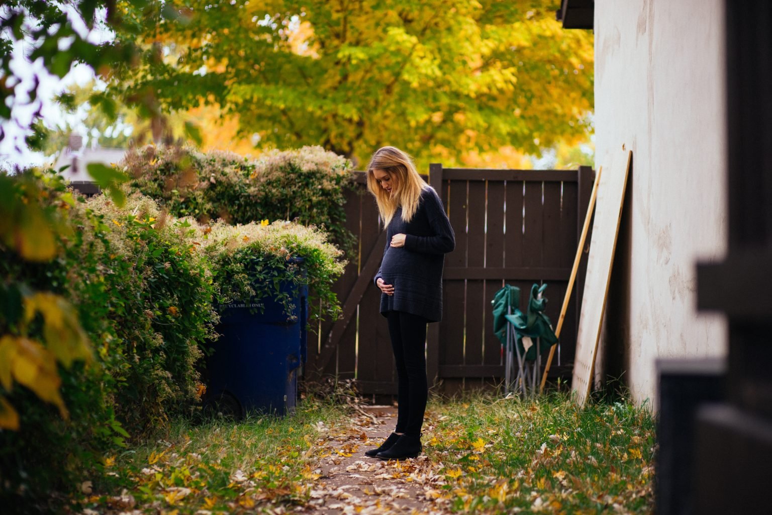 Bebé en otoño