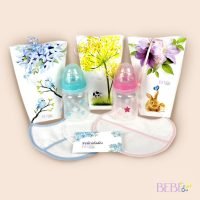 Biberones y regalos de la Cesta Bebe Bienvenida BebeChupete