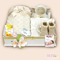 Cesta Bebe Dulces Sueños en color beige de BebéChupete