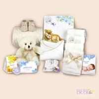 Productos de la Canastilla Recién Nacido Detalle en color beige de BebéChupete