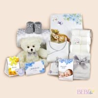 Productos de la Canastilla Recién Nacido Detalle en color gris de BebéChupete