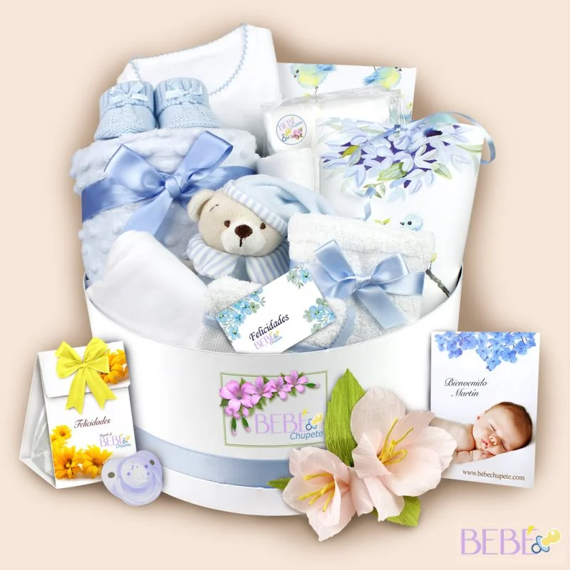 Cesta Bebe Original Capricho en color azul de BebéChupete