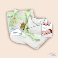 regalo bebe recien nacido primera puesta verde