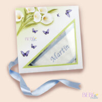Pack de recien nacido decorado con babero borado con nombre