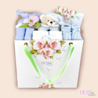Canastilla de Recien Nacido ideal para baby shower y nacimientos en color azul