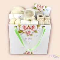 Canastilla de Recien Nacido ideal para baby shower y nacimientos en color beige