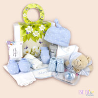 Set regalo bebe mariposas con color azul