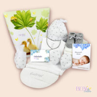 Regalo de Bebe Recien Nacido en color gris
