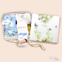 Regalo Bebe Floral para recien nacido en color beige
