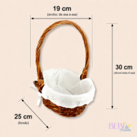 Canastilla de bebe mini en color miel de Bebéchupete